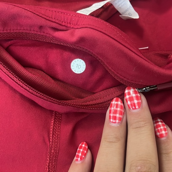 Dark red lululemon shorts - Picture 3 of 3